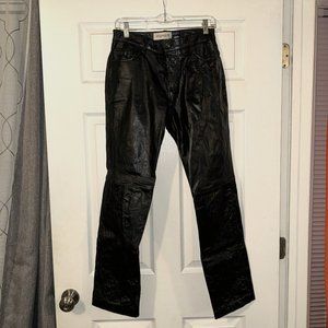 Gap Black Genuine Leather Pants